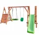  LOC DE JOOCĂ DIN LEMN PENTRU Grădină HAPPY STORK'S NEST SUPER-LOC 2/4M