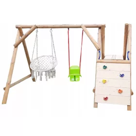    LOC DE JOOCĂ DIN LEMN PENTRU GRADINA LOC DE JOACĂ FERICIT PICCOLO ACCESORII IMPREGNATE!