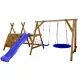  LOC DE JOOCĂ DIN LEMN PENTRU Grădină HAPPY PLAYLOUND LARGO-JUMBO NEST SWING NOU