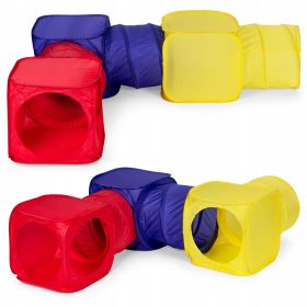    Corturi copii loc de joaca auto-asamblat 6 elemente tuneluri cuburi IPL