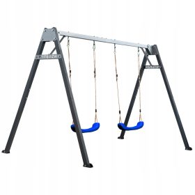    POTENZA Leagan dublu metalic de gradina, cadru POLISH cu leagan