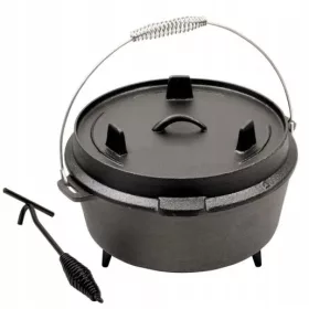    VASOA FONTA 5L ATARAT PE FOCUL DE TABARA VASA CUPTOR OLANDEZ 2IN1 + TIALA