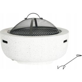    FOGAR DE GRADINA cu capac si poker GRARA CARBUNE 60x60x42 CM