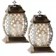 Lumânări Memorial Elegante Aurii Premium din Sticlă - Set de 2