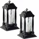 Znicsz Decorativ Negru Premium cu Sticlă pentru Mormânt – Eleganță și Durabilitate