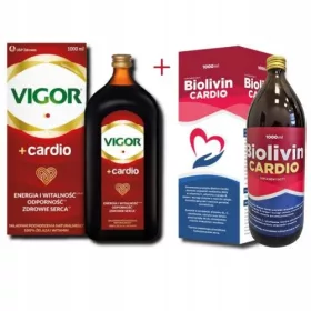   Set Vigor+ Cardio și Biolivin Cardio 1000 ml - Suport pentru Inimă și Vasele de Sânge