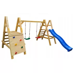    Loc de joaca din lemn pentru gradina HAPPY PLAYLOUND 2.0 9X9CM LEMN GRUP
