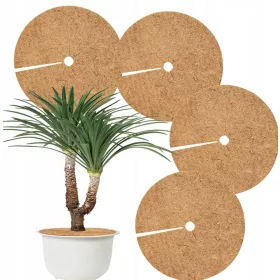    6X DISCURI DIN FIBRA DE COCOS PENTRU VASOARE CU buruieni PROTEJEAZA DE INGHET - 30cm
