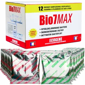    BIO7 MAX 2KG. BACTERII PENTRU STAȚII DE TRATARE A APELOR Uzate și FOSZE SEPTICE SUPER PUTERNICĂ BIO 7 MAX