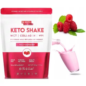   Shake Dietetic Keto cu Aromă de Zmeură Sălbatică 500g BeKeto - Sățios și Nutritiv