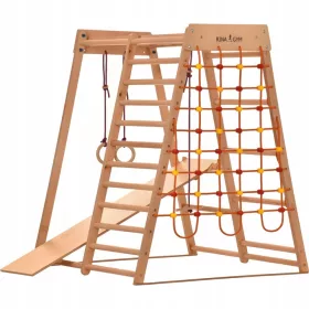   Loc de joaca din lemn pentru copii pentru casa Casa pentru copii 145x120x120 cm 7in1