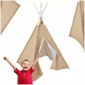    CORT TIPI BEJ PENTRU COPII CĂLĂTORIE EXTENSIBILĂ CU GEANT COSY PREMIUM
