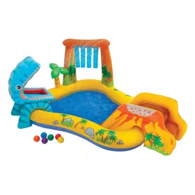    Piscina cu apa loc de joaca pentru copii fantana tobogan Intex 57444