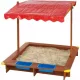  CUTIȚĂ DE NIsip cu acoperiș reglabil WOODEN KIND LAND 2 recipiente de apă