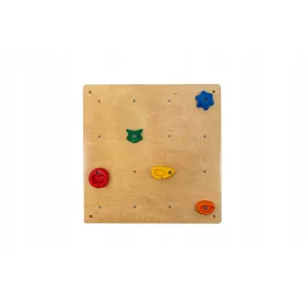    Perete de escalada pentru copii, negru, 71 x 71 cm, UNDERFIT – Modul