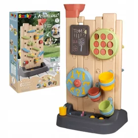    SMOBY LIFE PERETE DE ACTIVITATE DUBLĂ PENTRU COPII JUCĂRIE SENSORIALA