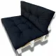  Set perne de gradina pentru palet 120x80 sezut + spatar 120x40