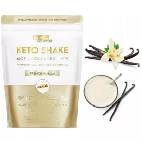   Shake Dietetic Keto cu Aromă de Vanilie Franceză BeKeto 500g - Ideal pentru Dieta Keto
