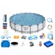  Piscina cu cadru 18FT 549x122cm SteelPRO 18in1 BESTWAY 56462
