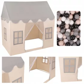    KiddyMoon PH-002 Cort de joaca pentru casa pentru copii pliabil 200 de bile