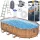  Bestway Frame Pool 610x366x122 Board 10in1 Pompă Scară + LED 56719
