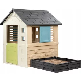    Casuta de gradina cu nisip, gradina 2in1 pentru copii Loc de joaca Smoby Life