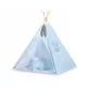  Cort TIPI pentru copii + saltea + pandantive cu pene - Chevron blue