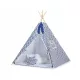  Cort Tipi pentru copii + pandantive cu pene - Chevron Bleumarin