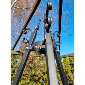    Gratare Trepied gigant 230cm Suport gratar 100cm cu C decorativ si con de pin