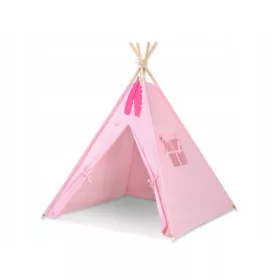  Cort Tipi pentru Copii + Pandantive Pene - Roz