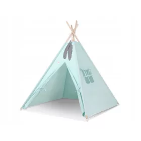  Cort Tipi pentru Copii + Pandantive Feather - Light Mint