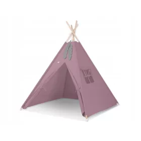  Cort Tipi pentru Copii + Pandantive cu Pene - Retro Roz