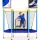  Trambulina de gradina pentru copii Grajd mare pentru casa cu plasa 140x122cm