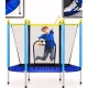  Trambulina de gradina pentru copii Grajd mare pentru casa cu plasa 140x122cm