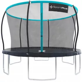    Trambulina cu plasa SportPlus 366 cm FT 12 (365-374 cm) ROUND ALBASTRU