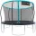  Trambulina cu plasa SportPlus 366 cm FT 12 (365-374 cm) ROUND ALBASTRU
