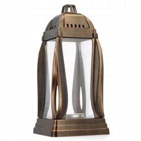  Candela Decorativă K-8 Antic Aurie - Eleganță și Stabilitate în Memoria Celor Dragi
