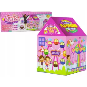    Cort Casa Parc de Distracție Pentru Copii Roz 123 cm x 82 cm