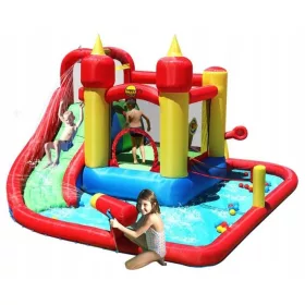   Water Madness 9in1 Castel gonflabil Gonflabil HappyHop Slide Trambulina