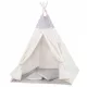  CORT COPII TIPI WIGWAM CASA COPIILOR BUMBAC TEEPE + PERNE MAT