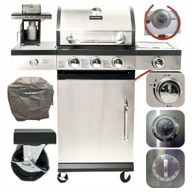    GRIL GAZ 3+1 ARZATOR GRIL FONTA 9,3 kW CAPAC BLAUPUNKT GG301