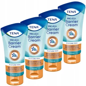   Set 4 Pachete Cremă Protectoră TENA ProSkin - Protecție Delicată pentru Pielea Sensibilă