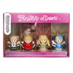    Set de colecție Little People Collector Britney Spears John 2024, pachet de 4 figurine