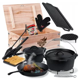  Set cuptor olandez Set complet pentru gratar pentru gatit