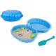  XXL MEGA PISCINA MARE PLASTIC SANDBOX 2IN1 SHELL PREMIUM + jucărie