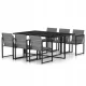Set de Mobilier pentru Grădină 7 Piese cu Perne, Rattan PE, Gri