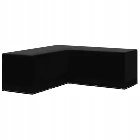  Husă de Protecție pentru Mobilier de Grădină Colțar, 250x250x90 cm, Negru