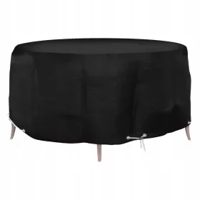   Husă de Protecție pentru Mobilier de Grădină, Rotundă, Rezistentă la Apă și UV, Ø260x90 cm