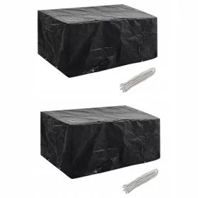   Huse de Protecție pentru Mobilier de Grădină pentru 4 Persoane, Set de 2 Bucăți