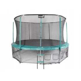    Trambulina de gradina 435cm/14FT Maxy Comfort Green cu plasa interioara